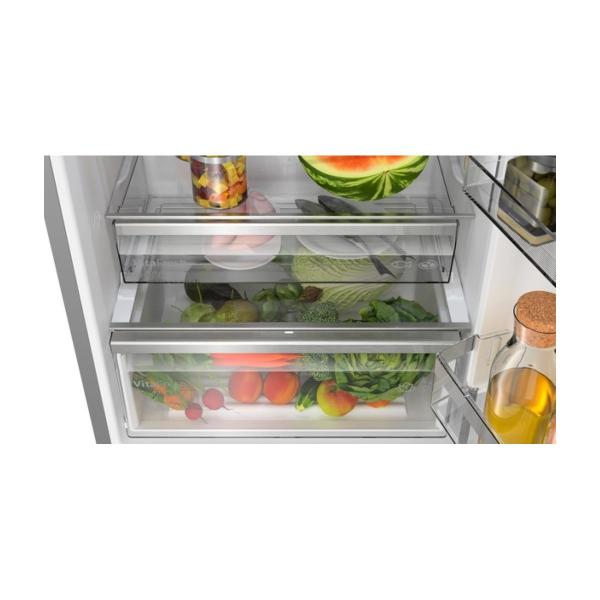 Bosch KGN49AIBT Serie 6 Stand Kühl-Gefrierkombination, 70cm breit, 440L, NoFrost, 0 Grad Fach, MultiAirflow, Urlaubsschaltung, LED Beleuchtung, Schnellgefrieren, Schnellkühlen, Edelstahl mit Antifingerprint