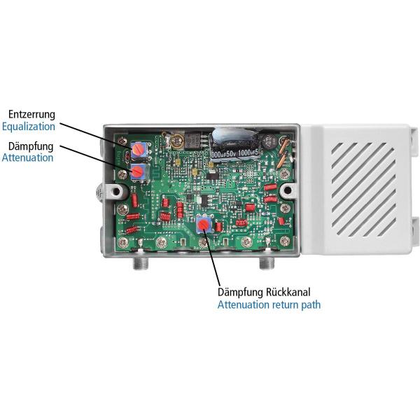 Axing BVS 12-69N CATV-Verstärker, 20 dB, 100 dBµV, CSO/CTB, B 1.2, Downstream (BVS01269N)