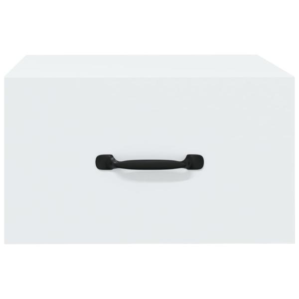 Wand-Nachttisch Weiß 35x35x20 cm  