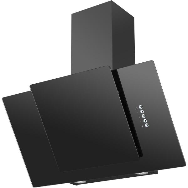 ARDEBO.de Amica KHF 683 500 S EEK: B Kopffreihaube, 80 cm breit, Ab-/Umluft, 470 m³h, 3 Stufen, schwarz