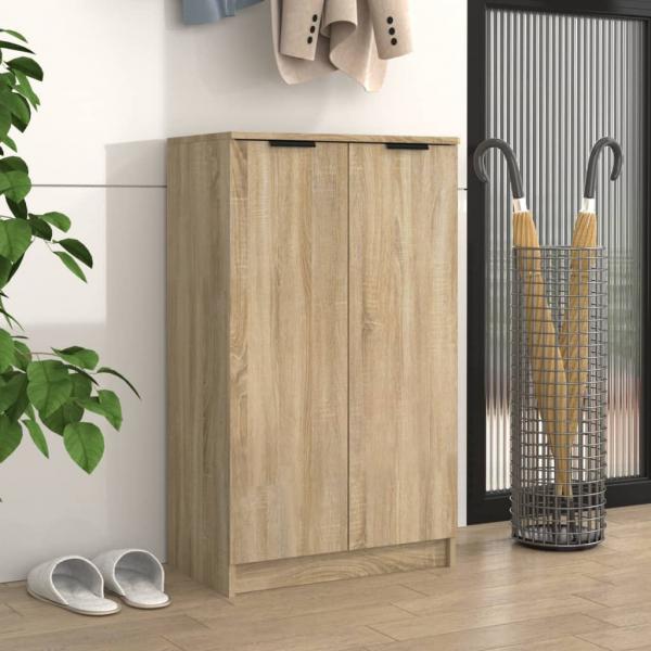 ARDEBO.de - Schuhschrank Sonoma-Eiche 59x35x100 cm Holzwerkstoff
