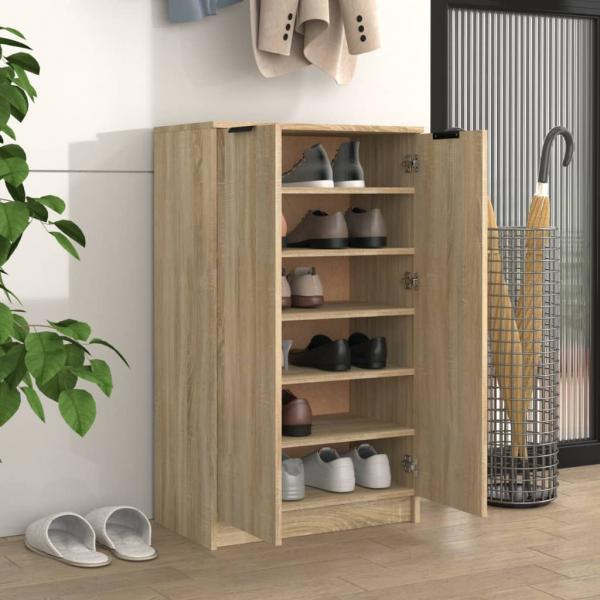 Schuhschrank Sonoma-Eiche 59x35x100 cm Holzwerkstoff
