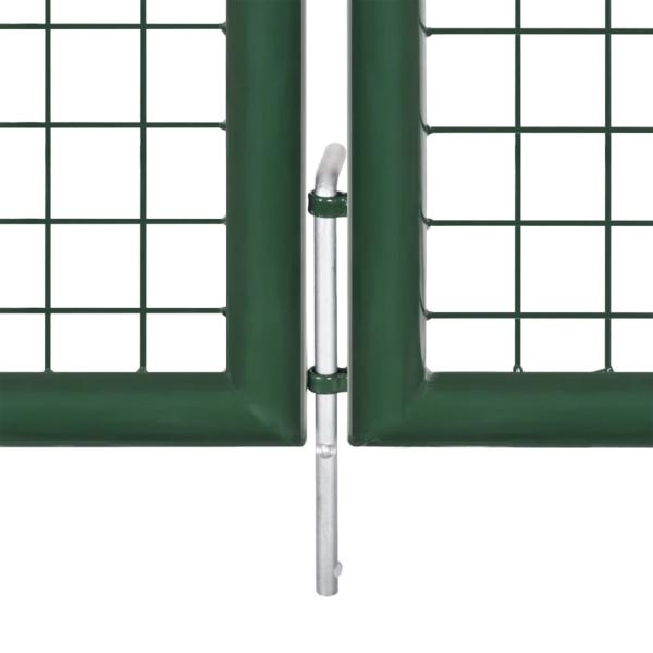 Mesh-Gartentor Grün 350x175 cm Verzinkter Stahl