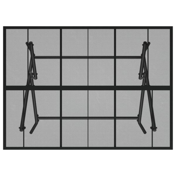 Gartentisch Klappbar Anthrazit 110x80x72 cm Stahlgitter