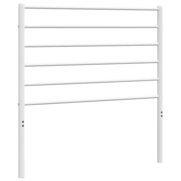 Kopfteil Metall Weiß 100 cm