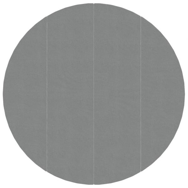 Pool-Bodentuch Hellgrau Ø428 cm Polyester Geotextil