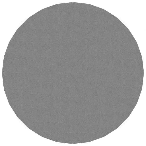 Pool-Bodentuch Hellgrau Ø244 cm Polyester Geotextil