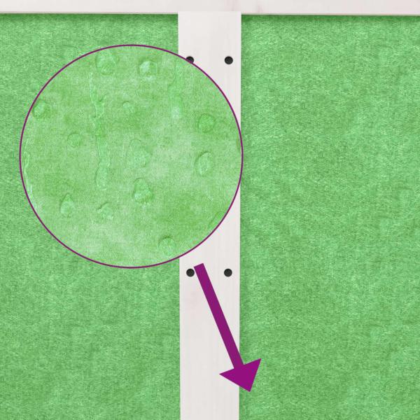 Kaninchenstall Grau 144x123x67,5 cm Massivholz Kiefer