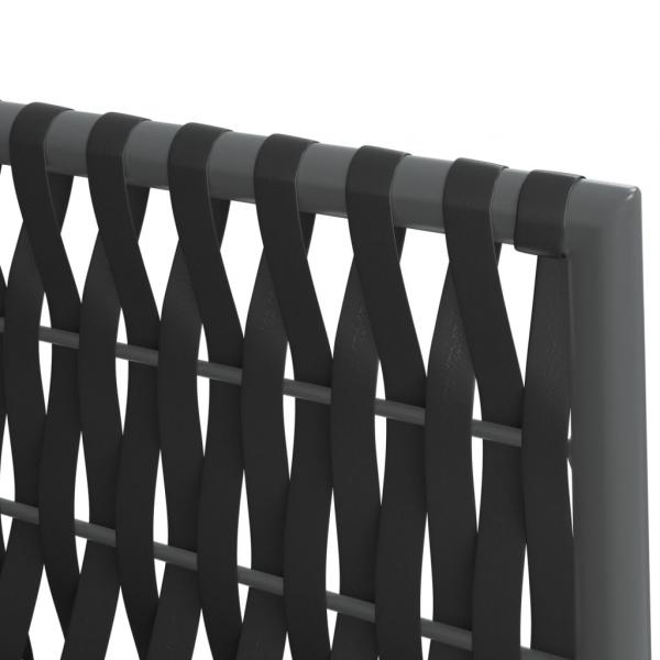 7-tlg. Garten-Essgruppe mit Kissen Poly Rattan und Stahl