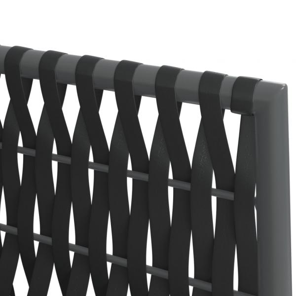 9-tlg. Garten-Essgruppe mit Kissen Poly Rattan und Stahl