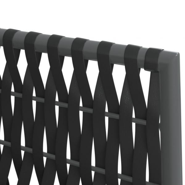 7-tlg. Garten-Essgruppe mit Kissen Poly Rattan und Stahl