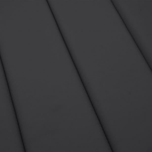 Sonnenliegen-Auflage Schwarz 180x60x3 cm Oxford-Gewebe