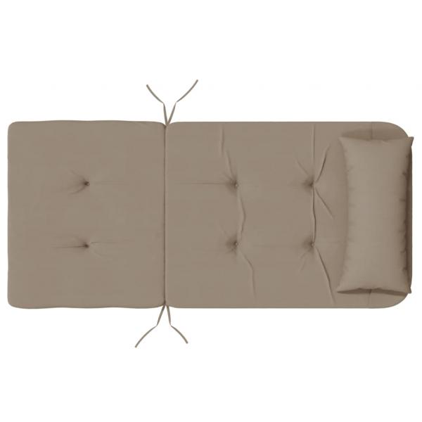 Adirondack-Auflagen 2 Stk. Taupe Oxford-Gewebe