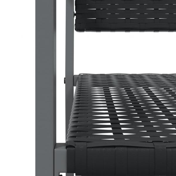 5-tlg. Garten-Essgruppe Poly Rattan und Stahl