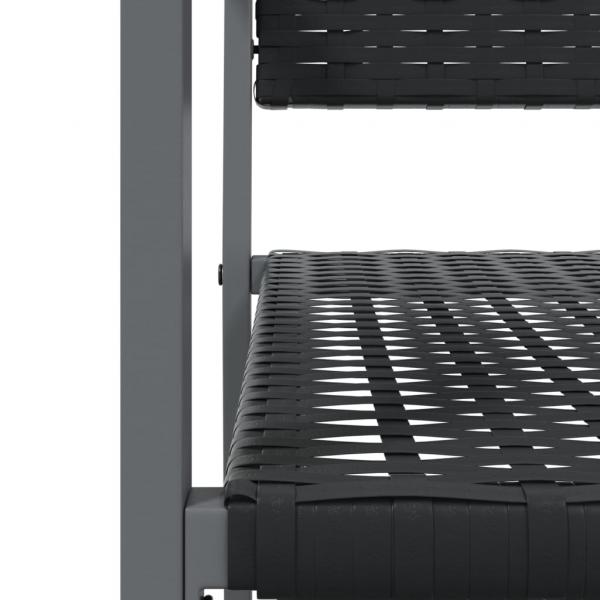 5-tlg. Garten-Essgruppe Poly Rattan und Stahl