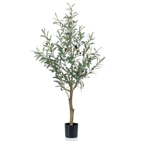ARDEBO.de - Emerald Künstlicher Olivenbaum im Kunststofftopf 115 cm