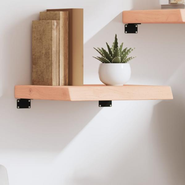 ARDEBO.de - Wandregal 40x40x(2-6) cm Massivholz Eiche Unbehandelt