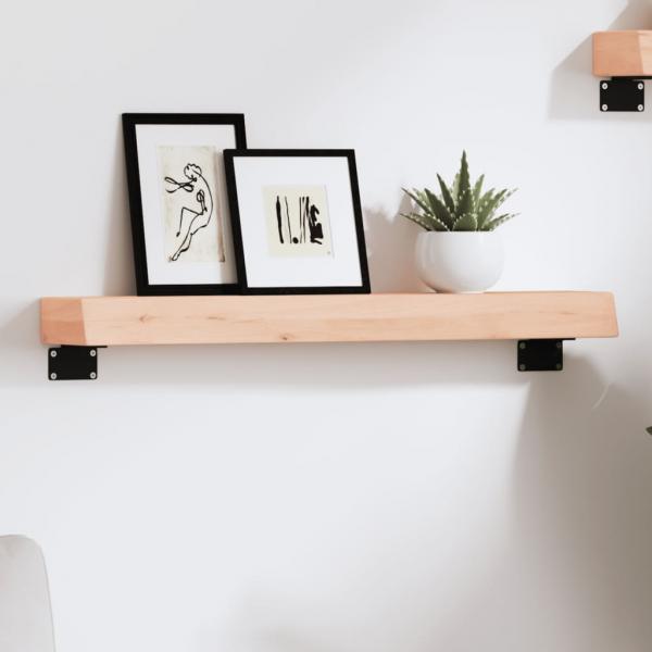 ARDEBO.de - Wandregal 60x10x6 cm Massivholz Eiche Unbehandelt