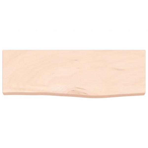 Wandregal 60x20x4 cm Massivholz Eiche Unbehandelt
