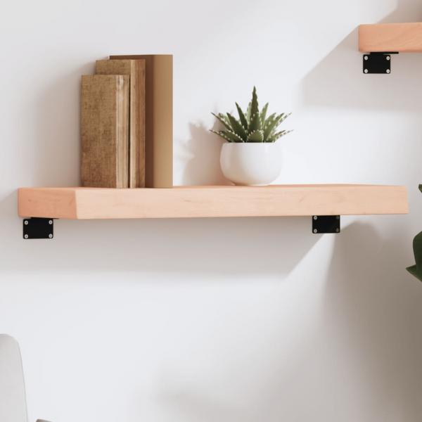 ARDEBO.de - Wandregal 60x20x6 cm Massivholz Eiche Unbehandelt