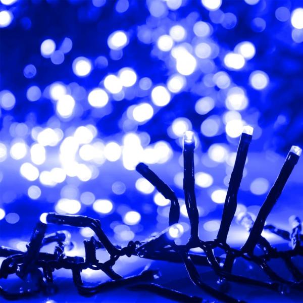 LED-Lichterkette mit 1000 LEDs Blau 11 m PVC
