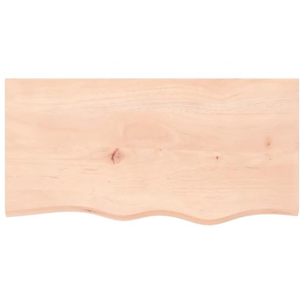 Wandregal 80x40x(2-4) cm Massivholz Eiche Unbehandelt