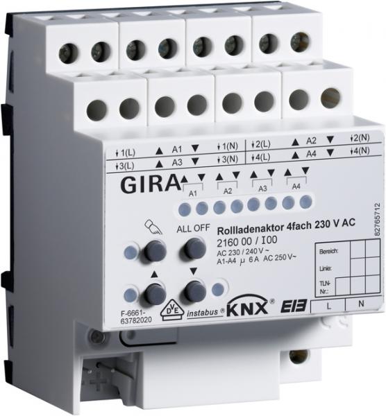 ARDEBO.de - 216000 Rollladenaktor 4f AC 230 V Hand KNX REG