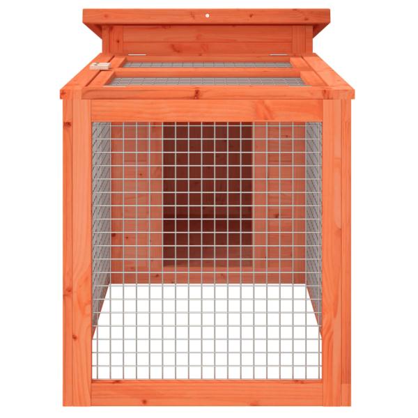 Kaninchenstall Braun 100,5x54x55 cm Massivholz Kiefer