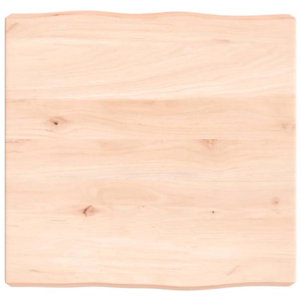 ARDEBO.de - Tischplatte 40x40x(2-6) cm Massivholz Unbehandelt Baumkante
