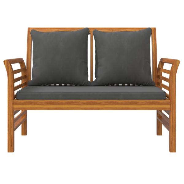 3-tlg. Garten-Lounge-Set mit Kissen Massivholz Akazie