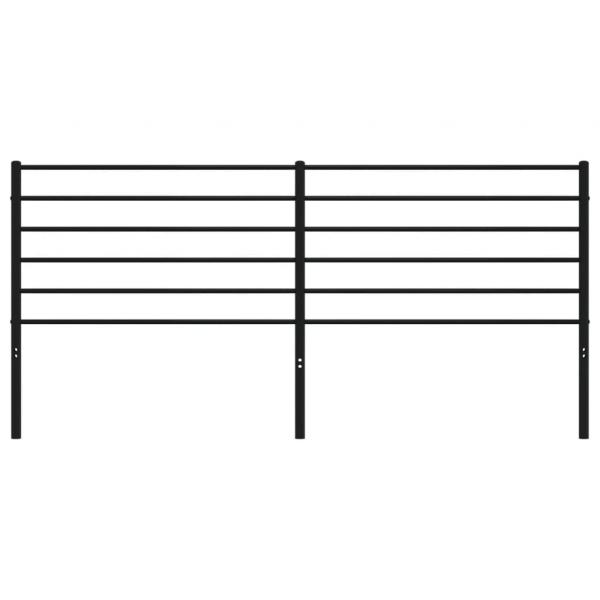 Kopfteil Metall Schwarz 180 cm