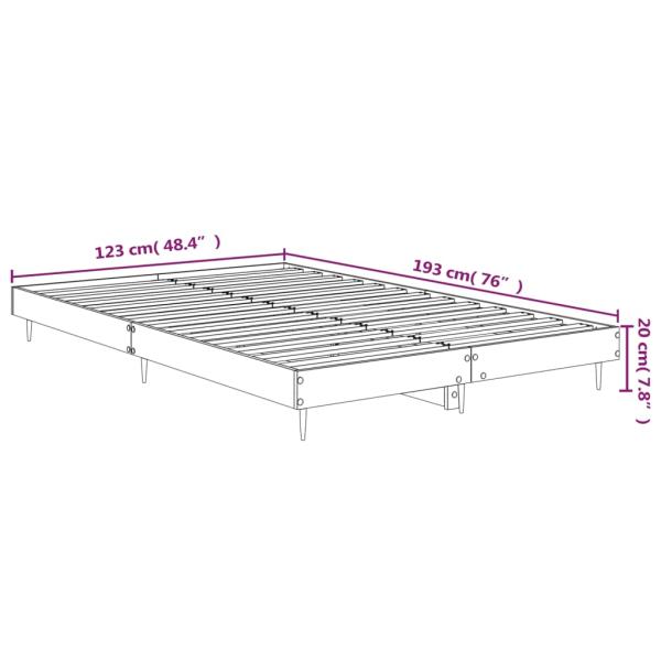 Bettgestell Betongrau 120x190 cm Holzwerkstoff