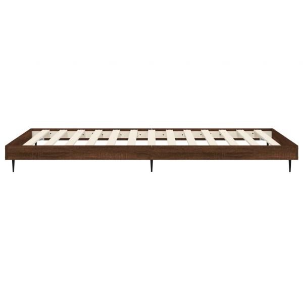 Bettgestell Braun Eichen-Optik 90x190 cm Holzwerkstoff