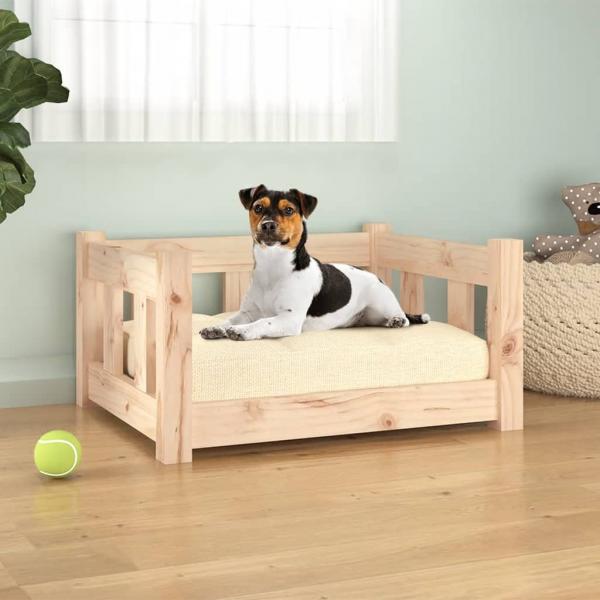 ARDEBO.de - Hundebett 55,5x45,5x28 cm Massivholz Kiefer