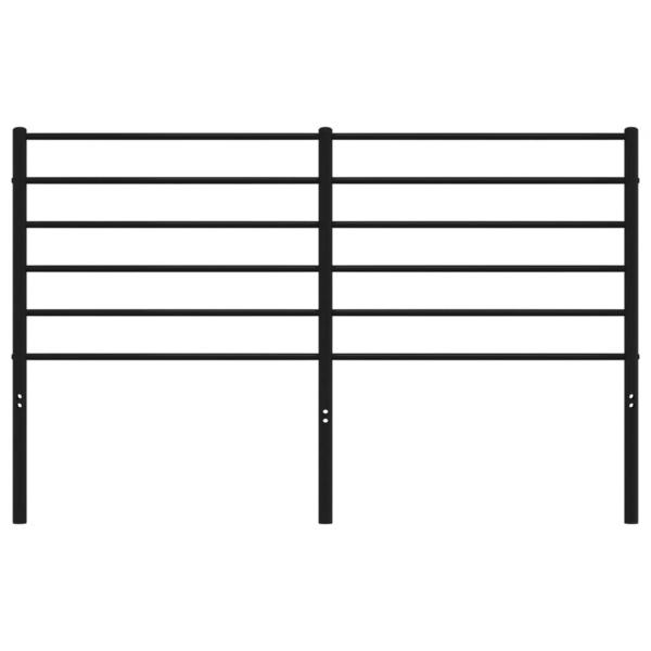 Kopfteil Metall Schwarz 135 cm