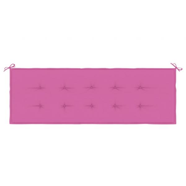 Gartenbank-Auflage Rosa 150x50x3 cm Oxford-Gewebe