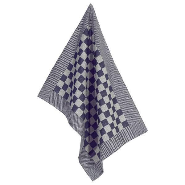 10-tlg. Handtuch-Set Blau und Weiß Baumwolle