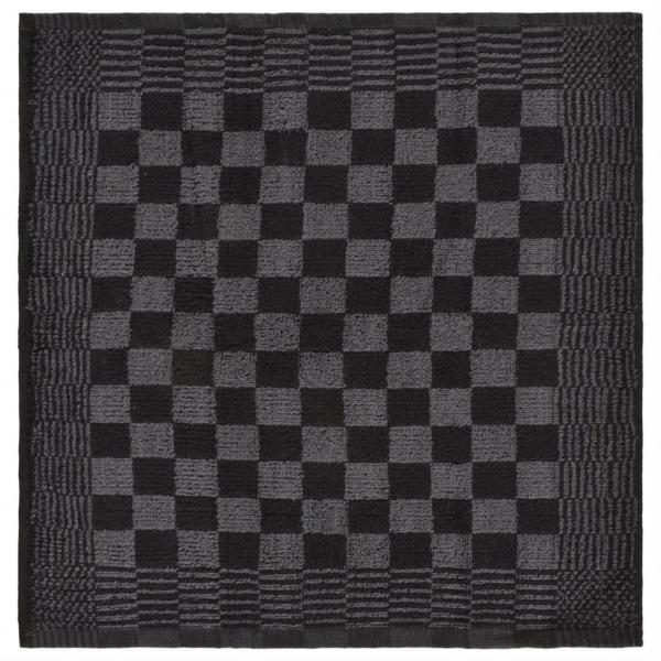 10-tlg. Handtuch-Set Schwarz und Grau Baumwolle