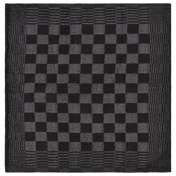 10-tlg. Handtuch-Set Schwarz und Grau Baumwolle