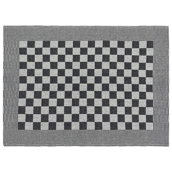 50-tlg. Handtuch-Set Schwarz und Weiß Baumwolle
