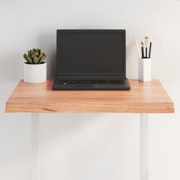 ARDEBO.de - Tischplatte 60x60x(2-4) cm Massivholz Behandelt Baumkante                                                                         