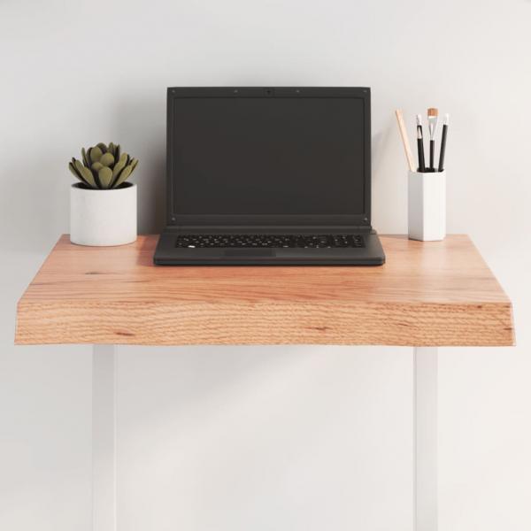 ARDEBO.de - Tischplatte 60x60x(2-6) cm Massivholz Behandelt Baumkante