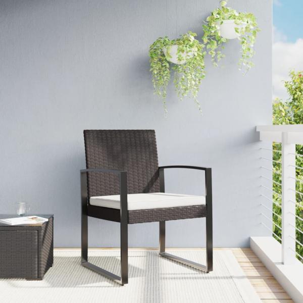 ARDEBO.de - Garten-Esszimmerstühle 2 Stk. Braun PP-Rattan