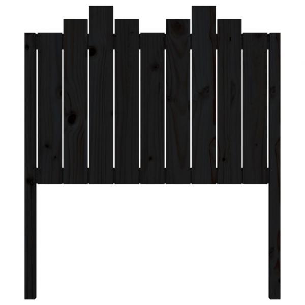 Kopfteil Schwarz 96x4x110 cm Massivholz Kiefer