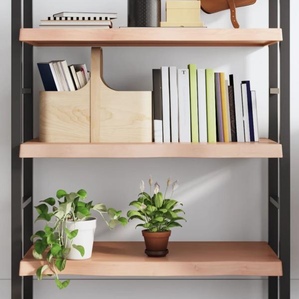 ARDEBO.de - Wandregal Hellbraun 100x50x(2-6) cm Massivholz Eiche Behandelt