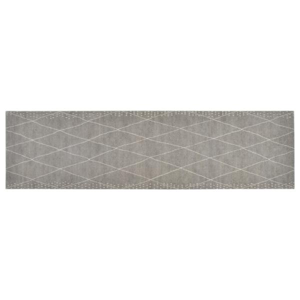 Küchenteppich Waschbar Raute 45x150 cm Samt