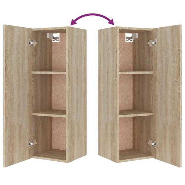 4-tlg. TV-Schrank-Set Sonoma-Eiche Holzwerkstoff