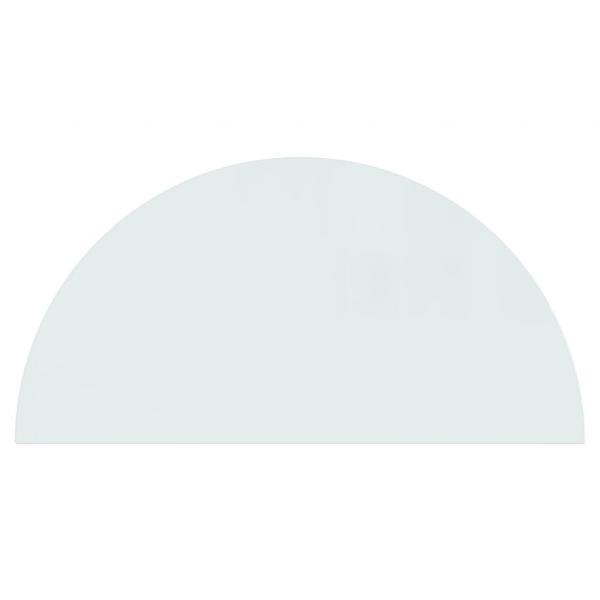 Funkenschutzplatte Glas Halbrund 1200x600 mm