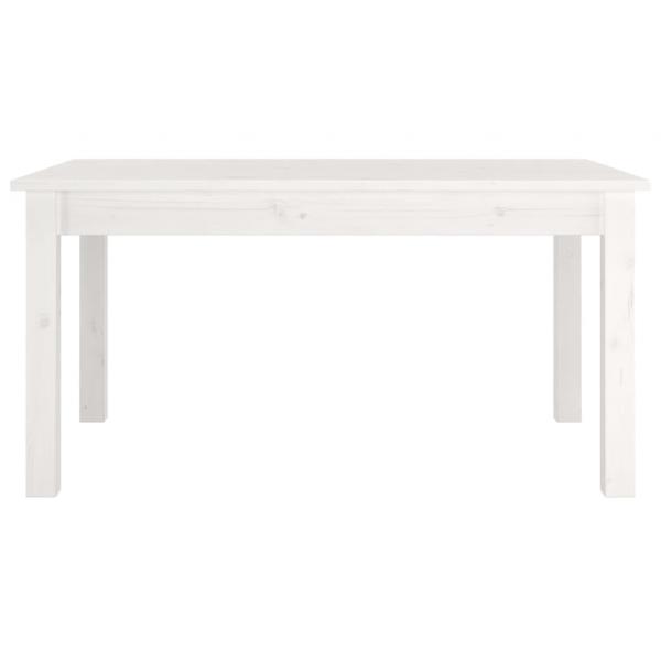 Couchtisch Weiß 80x50x40 cm Massivholz Kiefer