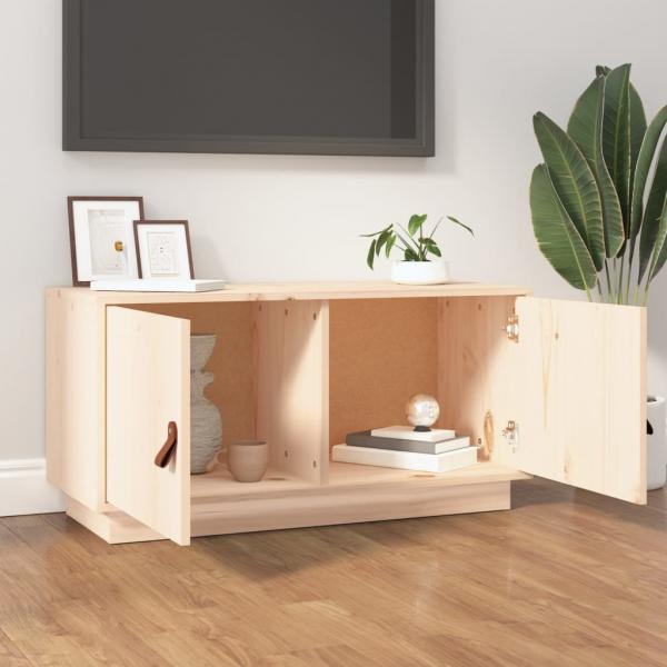 TV-Schrank 80x34x40 cm Massivholz Kiefer